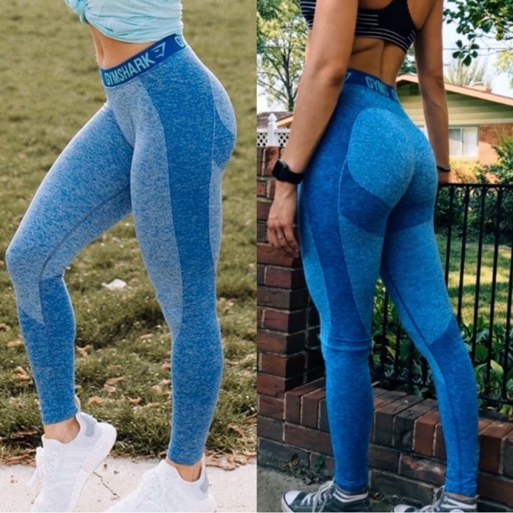 gymshark blueberry fresh seamless contour leggings